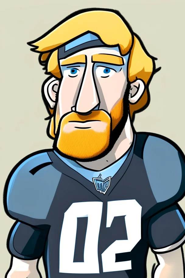 Tim Ream American football player cartoon 2d