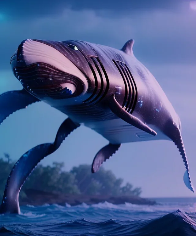 Robot whale, Pixar style