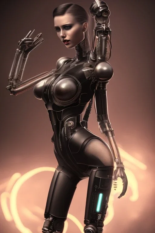 cyberpunk, black latex body, women, body portrai, big boobs, open mouth, highlight eyes perfect, skin, tron, cyborg , perfekt sexy, real, dream, hr giger