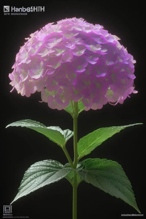 an isolated translucent hydrangea plant, 3d render, art nouveau style, ultra realistic, masked transparent flat background, backlight, popular on sketchfab, pixelsquid, 8k, volumetric lighting, super focused, no blur, trending on artstation, octane render, ultra detailed, hyperrealistic, by artgerm and alphonse mucha