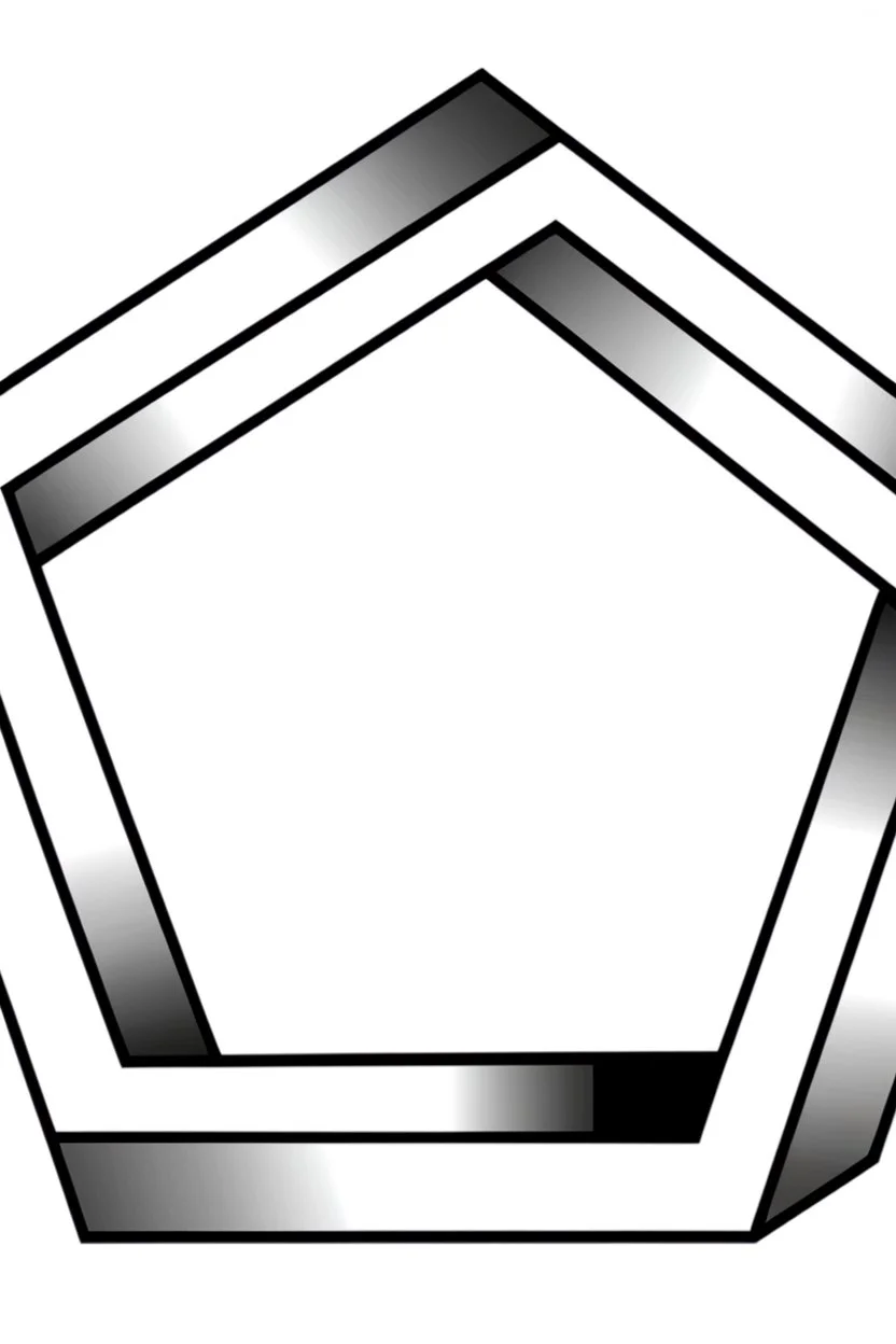 Impossible Pentagon; Optical Art; eldritch elegant fantastical intricate hyperdetailed holographic magnificent meticulous mysterious ominous