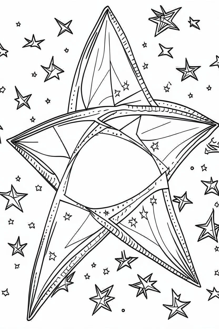 outline art for Stars coloring pages with sitch, white background, Sketch style, full body, only use outline, dementia patients style, clean line art, white background, no shadows and clear and well outlined.