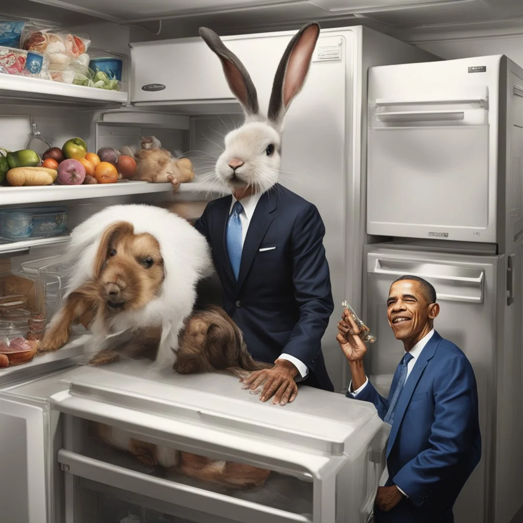 phototorealistic phototorealistic phototorealistic album cover album cover album cover obama doing stupid shit and bucks the bunny riding a swine pirate ship in the fridge