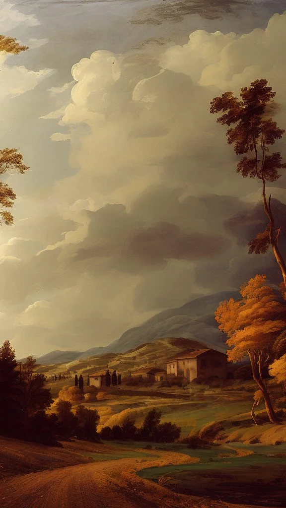 autumn landscape by Andrea del sarto