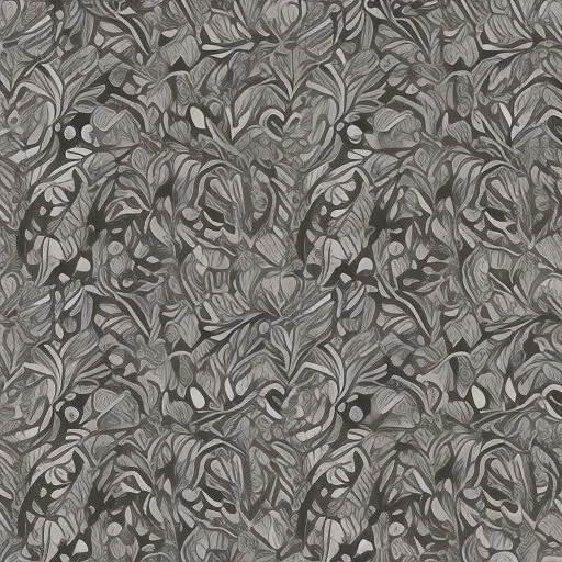 black and white banana leafs wallpaper pattern in vector lines