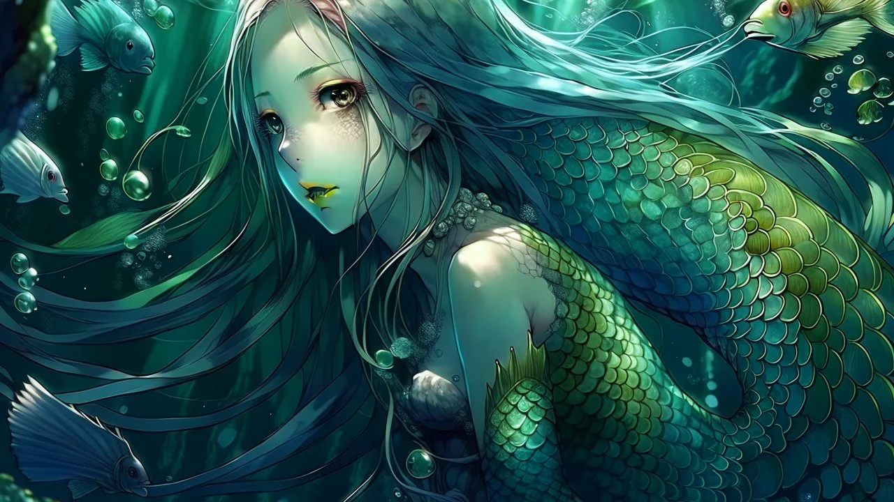 Pin by Viktoria Toga on ART | Anime mermaid, Mermaid wallpapers, Mermaid  anime