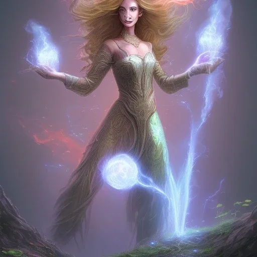 A fire witch, an earth witch, a light witch, a plant witch, an air witch, a water witch, a darkness witch