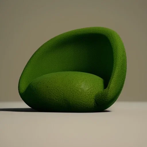 Couch in the shape of an avocado