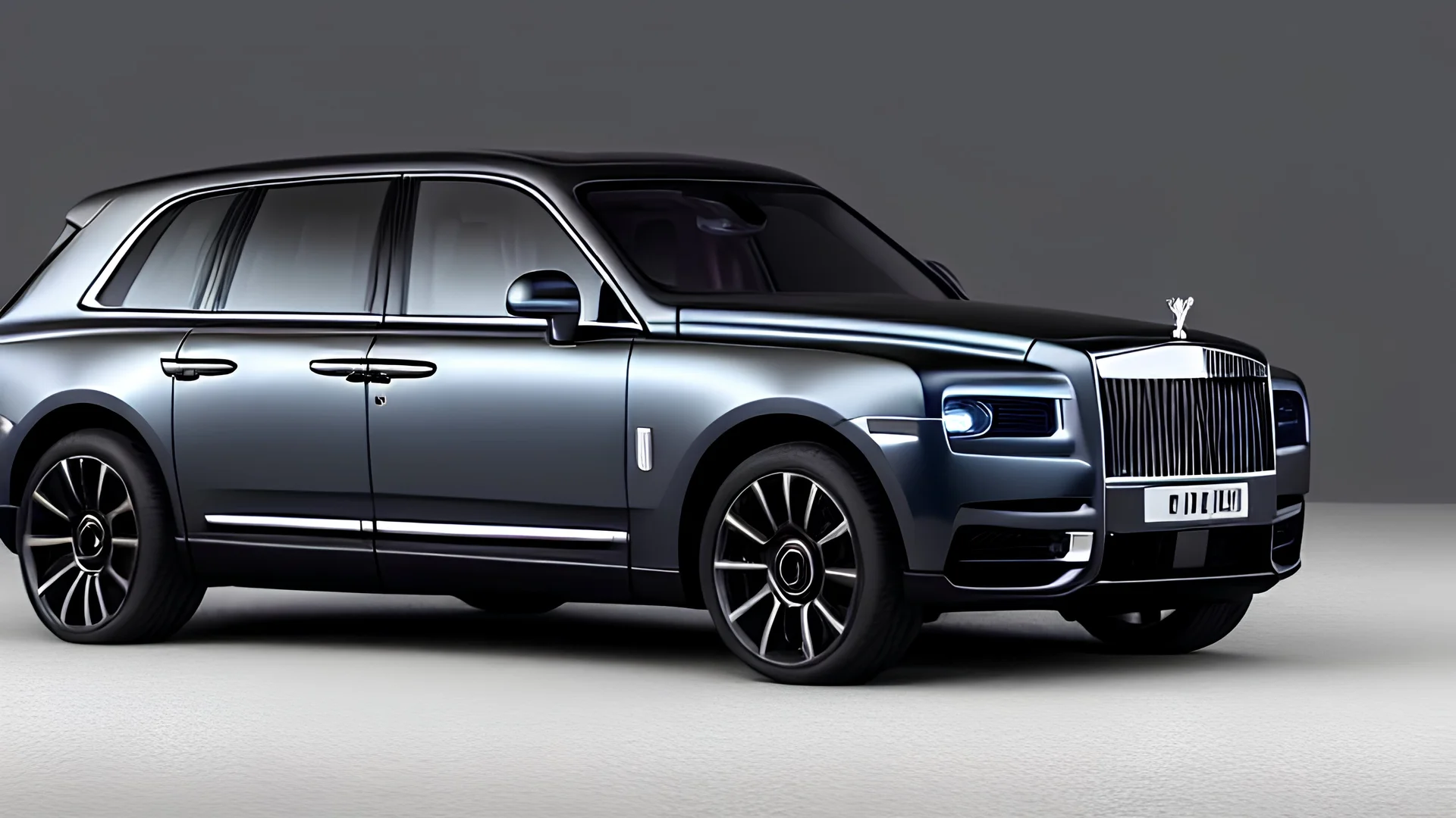 Black Luxury Rolls Royce Cullinan 3D Max Render, Photorealistic, 4K, Ultra Detailed,