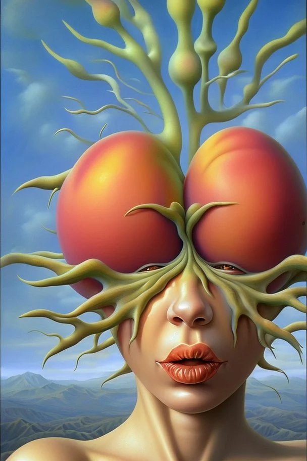 Frieze Peach; surrealism; Vladimir Kush