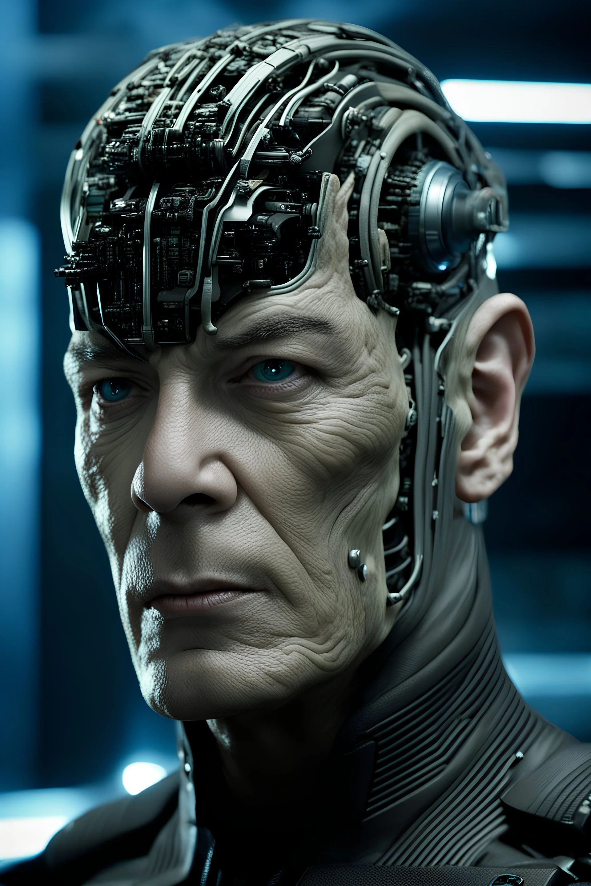 borg from star trek. hugh. cinematic.