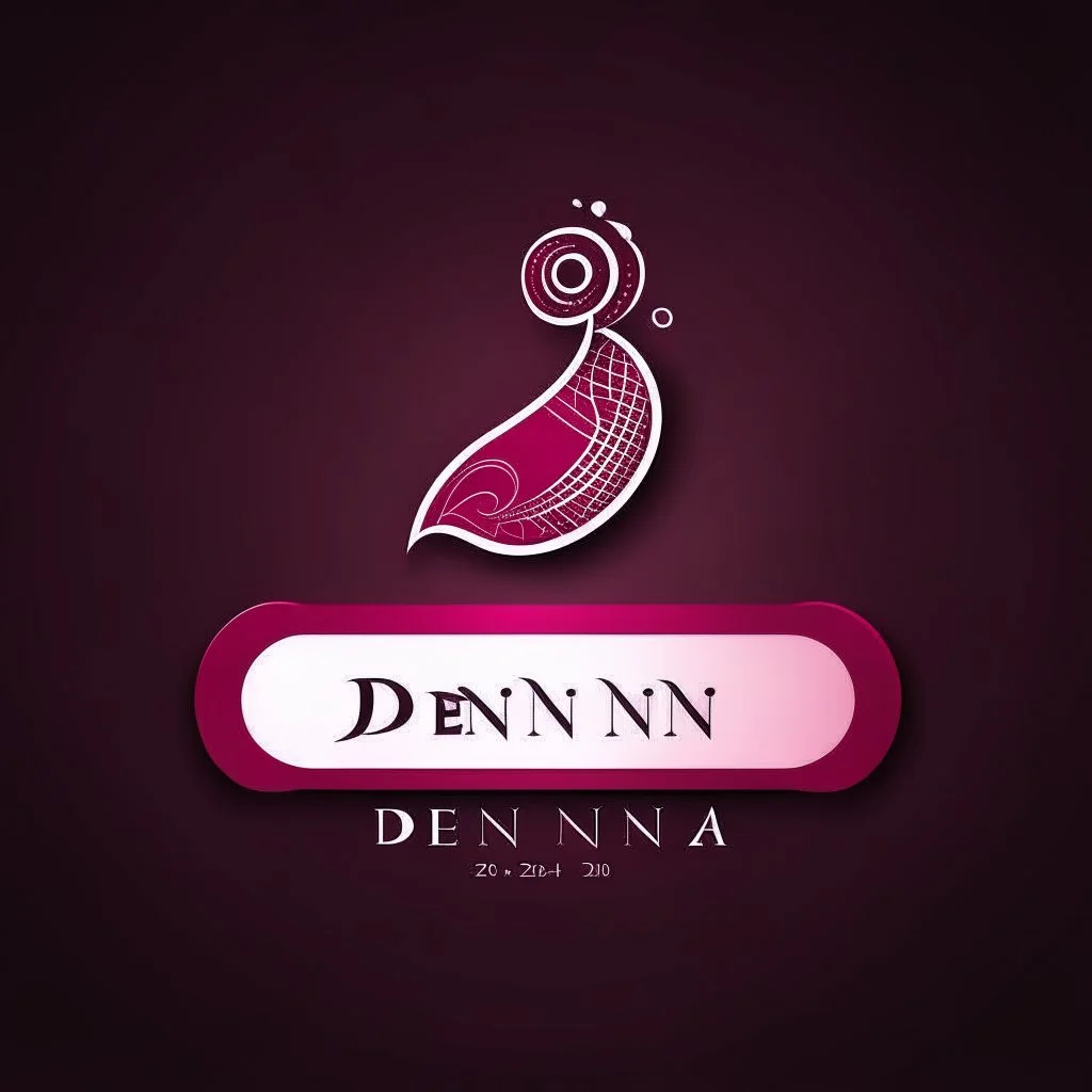 Create a logo called Deniz Boutique DARK PINK