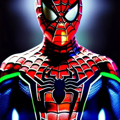 ultra detailed fullbody portrait of Spider-Man, extremely detailed digital painting, intrincate, extremely detailed face,crystal clear Big Glowing eyes, mystical colors , perfectly centered image, perfect composition, rim light,extremely sharp detail, finely tuned detail, beautiful lighting, 8k, stunning scene, raytracing, in the style of robert e howard and pablo oliveira and Ken Kelley and Ohrai Noriyoshi and Simon Bisley