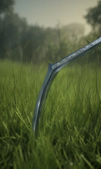 full art grass sword