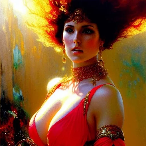 Drawing of beautiful face,'beautiful,Busty Velma',intense stare, ancient skintight armor, balanciaga fashion clothe painting by gaston bussiere, greg rutkowski, yoji shinkawa, yoshitaka amano, tsutomu nihei, donato giancola, tim hildebrandt, Oil on canvas, cinematic composition, extreme detail,fit full head inside picture,16k