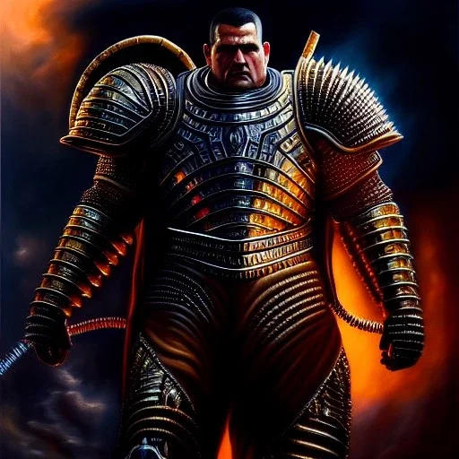 Ultra detailed fullbody Portrait in oil on canvas of Guts with armor,intense stare,extremely detailed digital painting, extremely detailed face,crystal clear Big eyes, mystical colors ,perfectly centered image, perfect composition, rim light, beautiful lighting,masterpiece,8k, stunning scene, raytracing, anatomically correct, in the style of robert e howard and Ken Kelley and Ohrai Noriyoshi and Simon Bisley and tomzj1