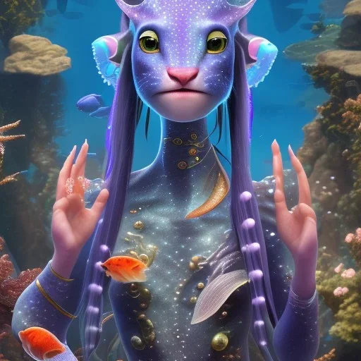 cute fish “wearing avatar make up” Pandora