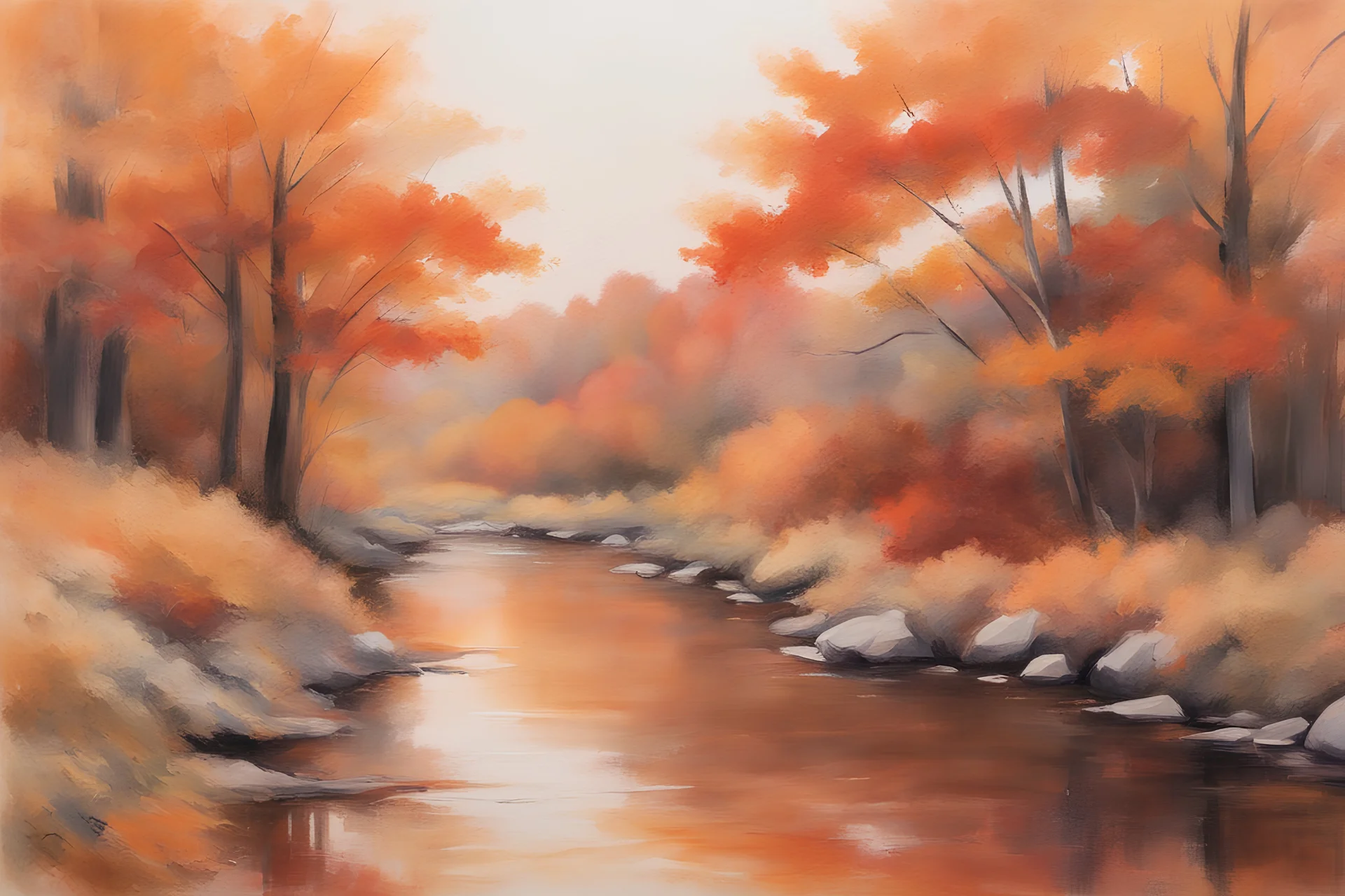 drawing harmony brush strokes Warm shades for autumn in MA