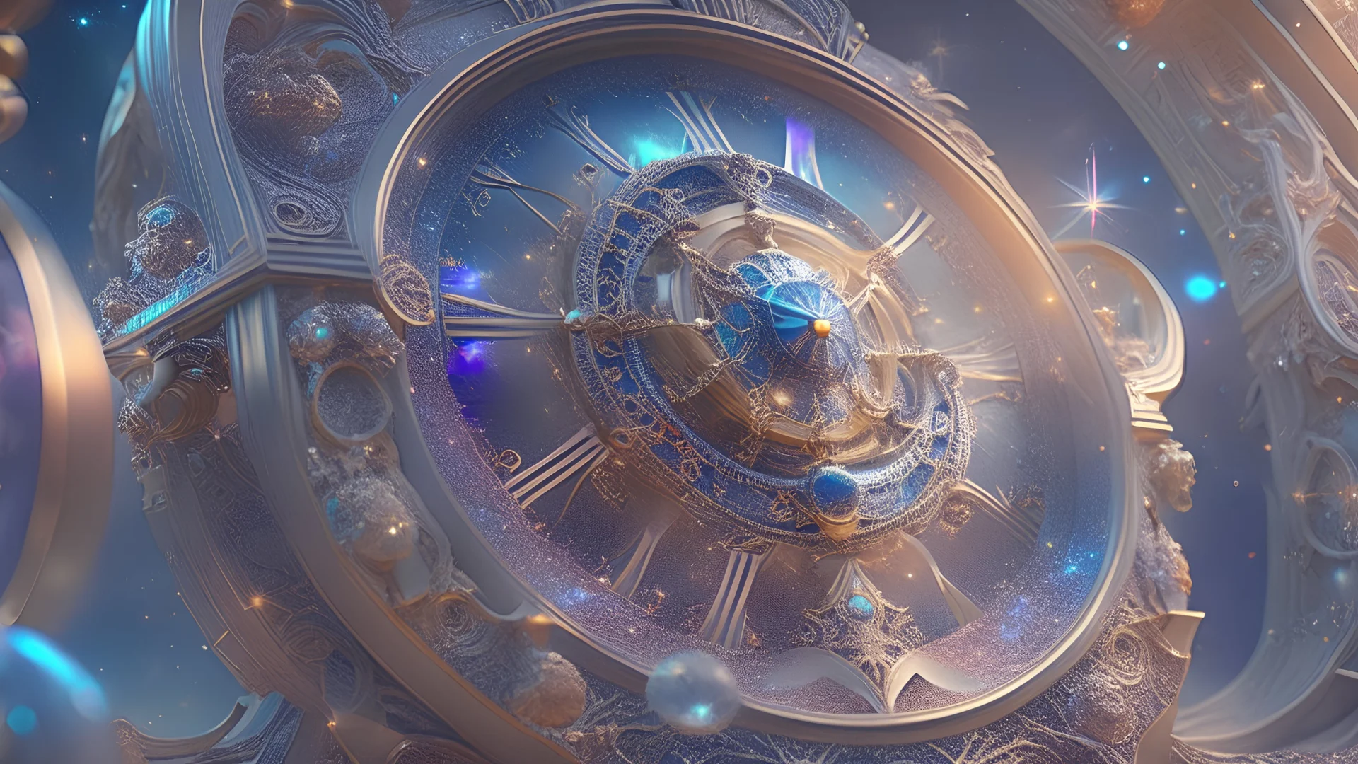 Future Dreams, visionary, dreamlike, destiny, cosmic clockworks, astrological, sharp detail, HD 8K, hyper-realistic