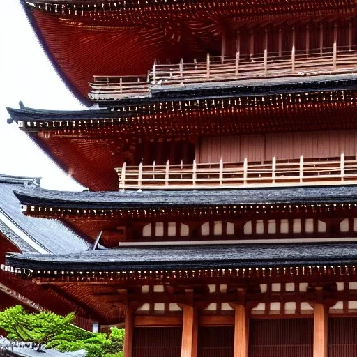 Yasaka Pagoda, Sannen Zaka Street, Kyoto, Japan , mist, 8k, high-quality, ultrafine-detail, intricate, detailed matte painting, brian froud, howard lyon, anna dittmann, Greg Rutowski, alphonse mucha