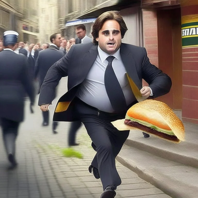 Lacalle Pou stealing a choripan