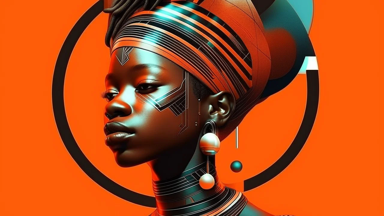 In an abstract and minimalist world, afrofuturism