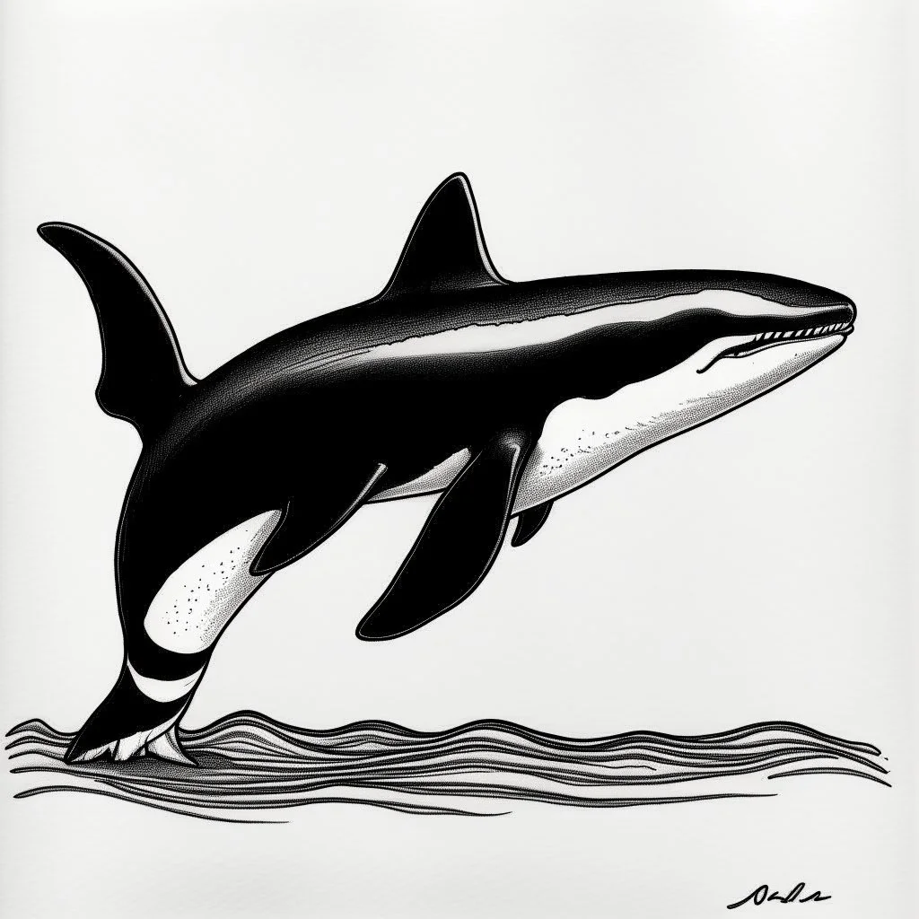 Orca drawing