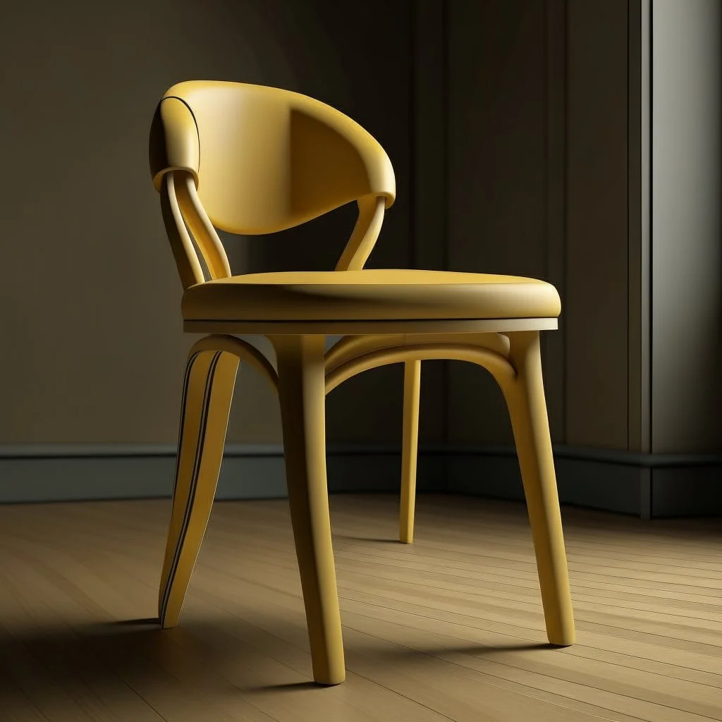 chair inspired by the rounded pasta concept