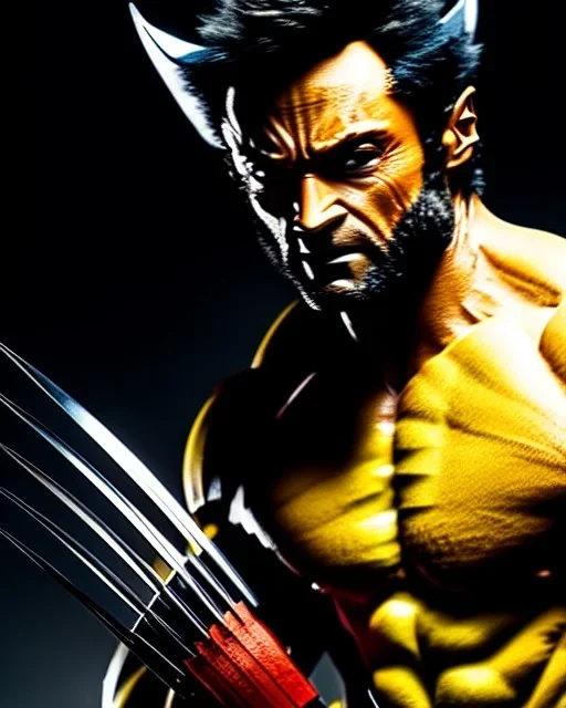 wolverine, highly detailed, hyper-detailed, beautifully color-coded, insane details, intricate details, beautifully color graded, Cinematic, Color Grading, Editorial Photography, Depth of Field, DOF, Tilt Blur, White Balance, 32k, Super-Resolution, Megapixel, ProPhoto RGB, VR, Halfrear Lighting, Backlight, photorealistic rendering