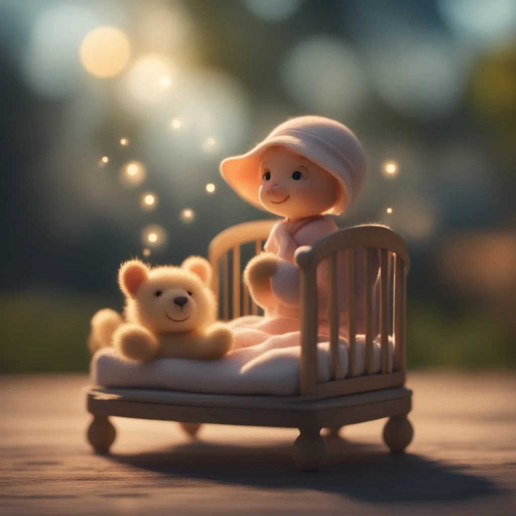 a lullaby, And her spirit soared the sky..,bokeh like f/0.8, tilt-shift lens 8k, high detail, smooth render, down-light, unreal engine