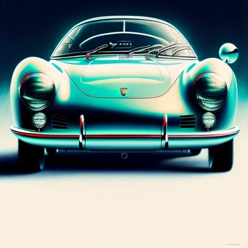 fullbody Drawing of 'Porsche 550 Spyder',intricate detail,by andrea bonelli,Kilian Eng,Ohrai,evan lee,three quarters view, toned colors,16k