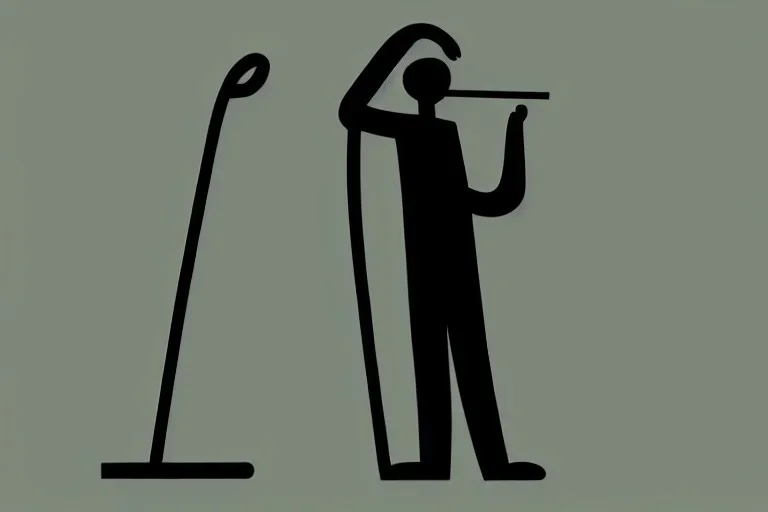 modern illustration of a blind man,black background , holding cane