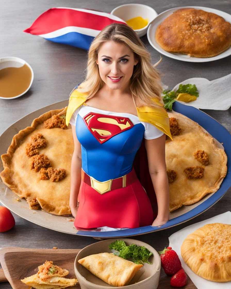 National Empanada Day with Supergirl