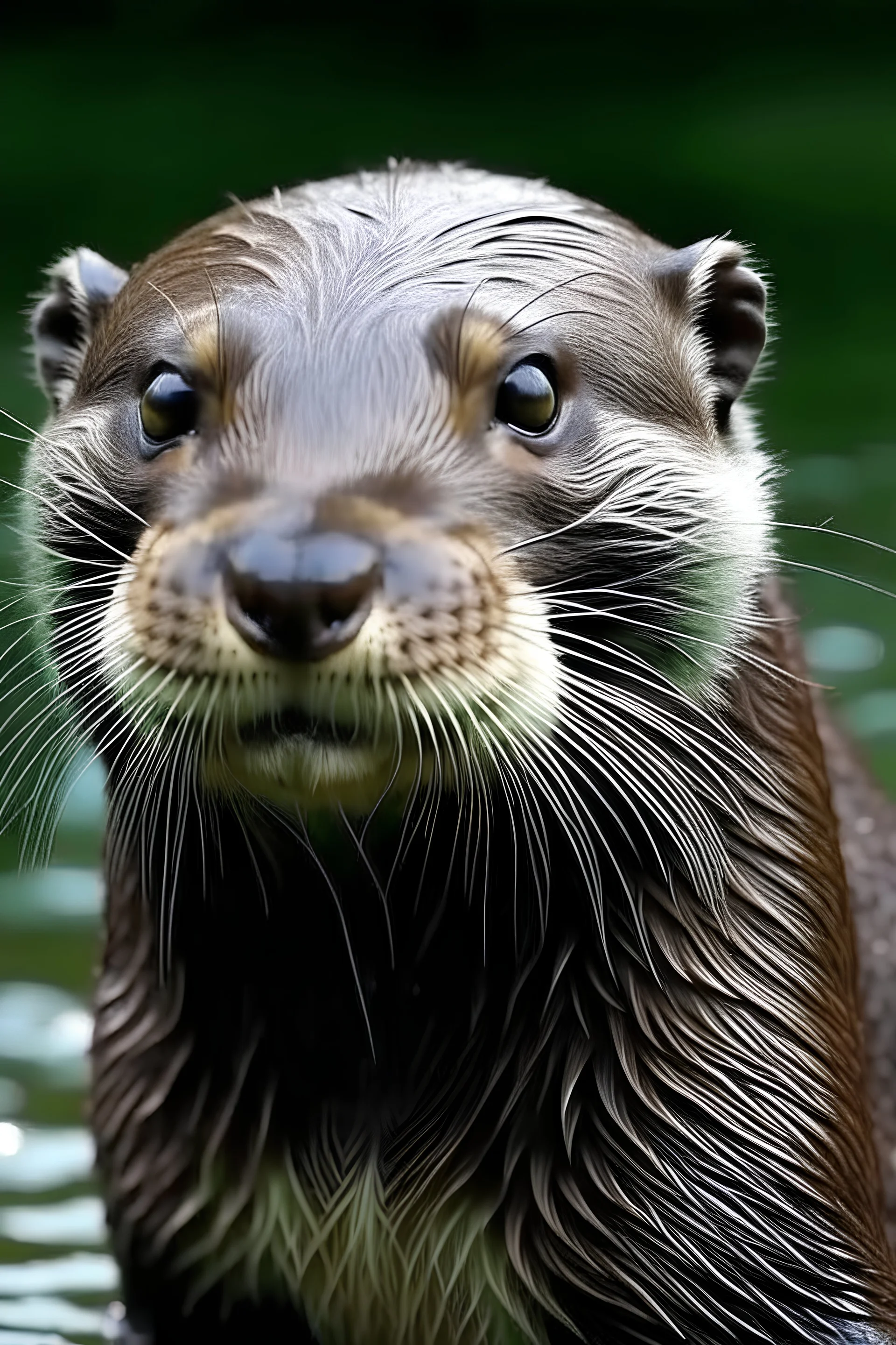 a weird otter