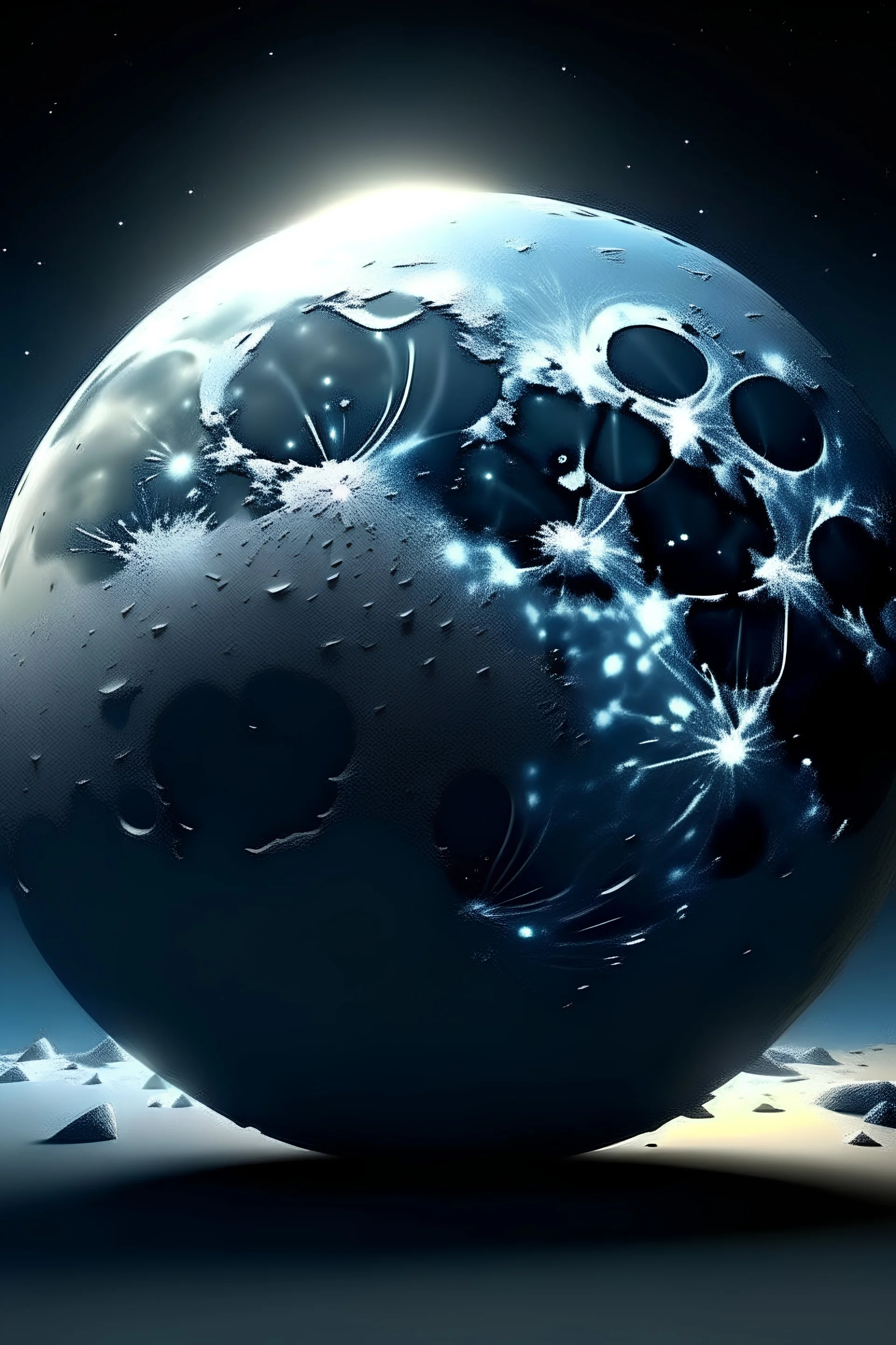 3d animated moon hd creative
