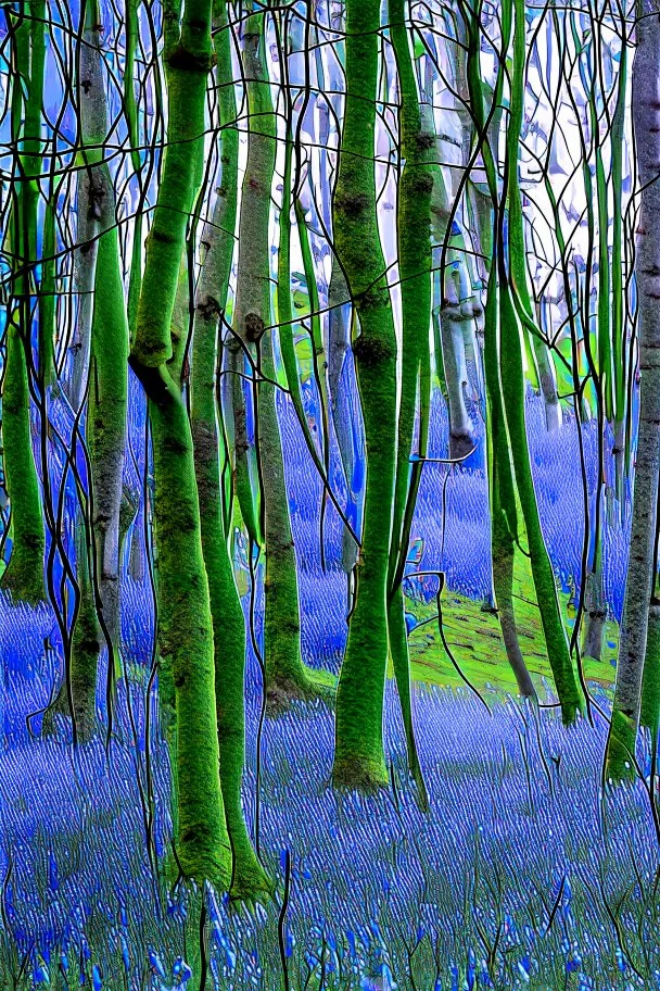 Twisted bluebells