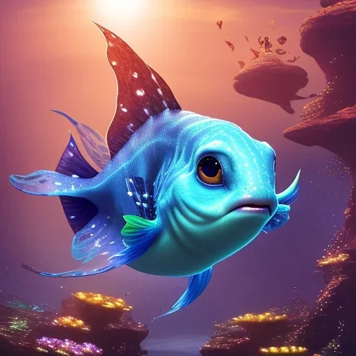 cute fish “wearing avatar make up” Pandora