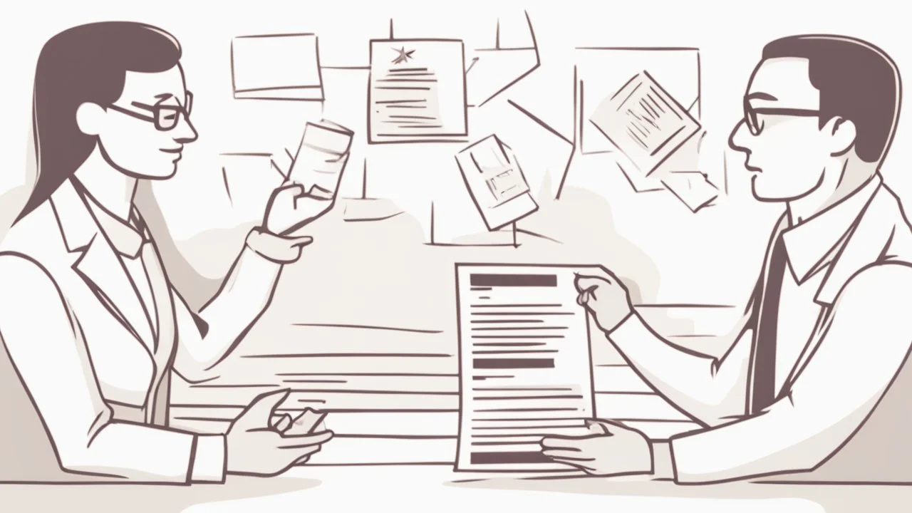 The image accompanying the article symbolically depicts the process of debt management and improving one's personal financial situation. The image portrays an ordinary individual holding the burden of debt and financial challenges in their hands. Meanwhile, another person, representing a financial consultant or advisor, is shown providing advice and guidance to the first person on how to effectively manage their debt and develop strategies to improve their financial situation. This image is ill