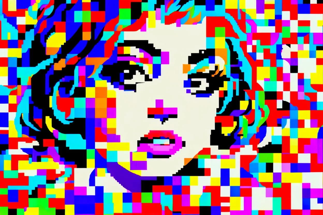 pop art pixels 1000 images i think to myself,,,,, what a wonderful world