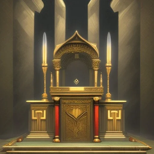 small altar temple for resurection concept art for games