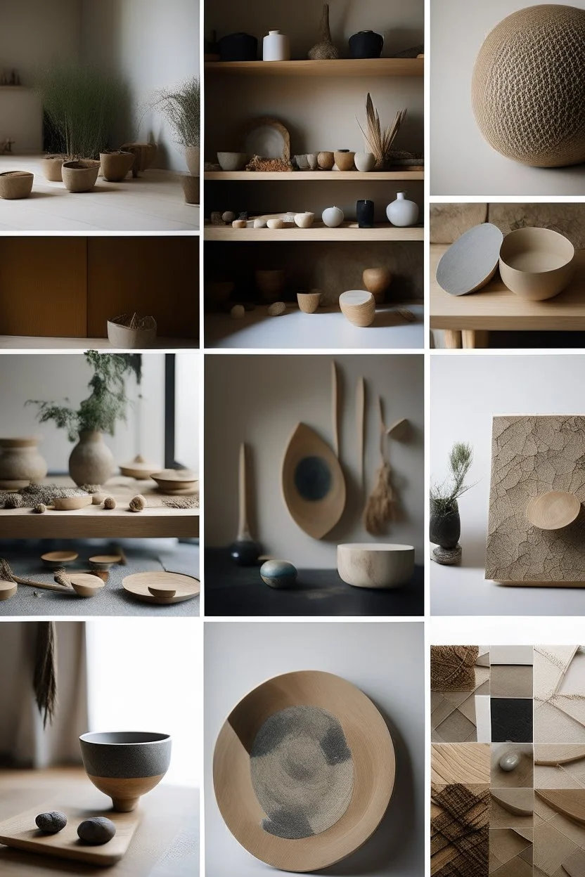 earthstone craft shop moodboard