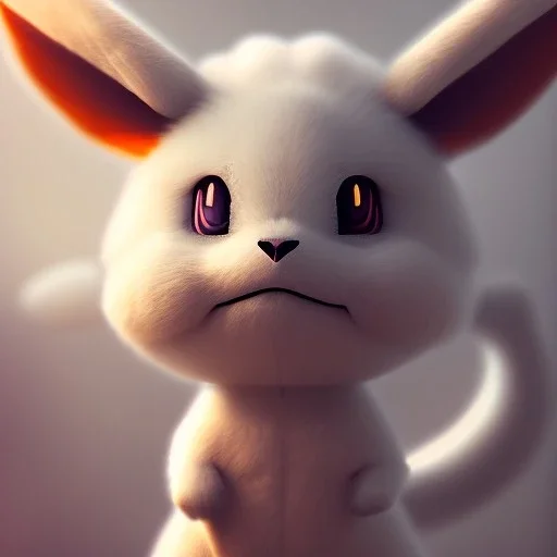 Cute Mysterious Pokémon,Ambiance dramatique, hyperrealisme, 8k, high quality, great details, within portrait, illustration, ghost form