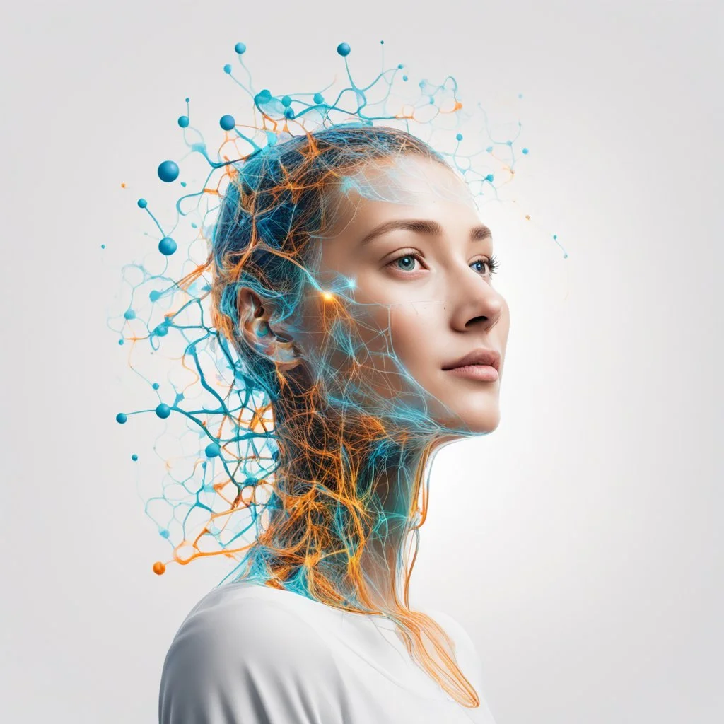 satisfied deep learning white background