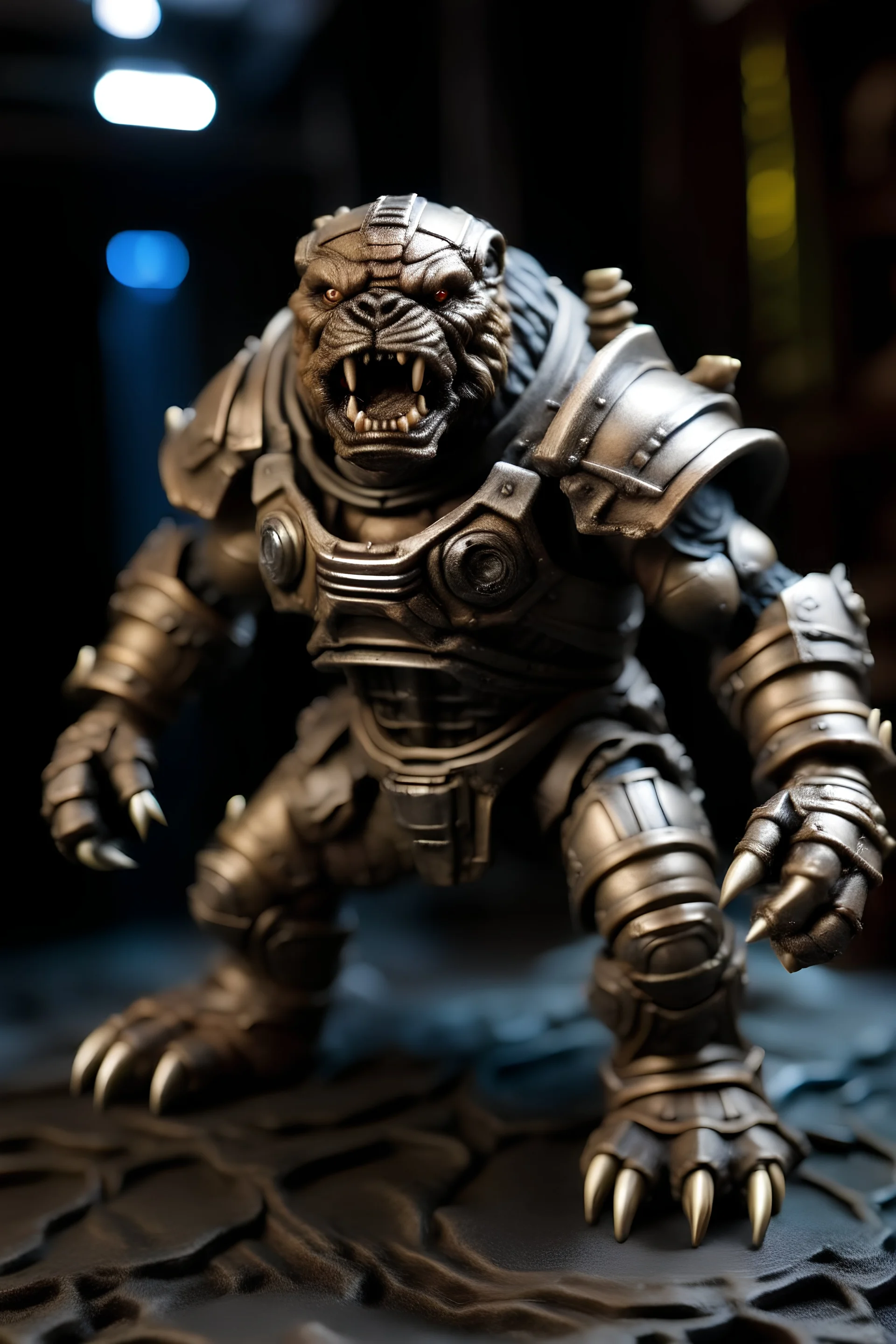 Starwars Rancor in metal armour