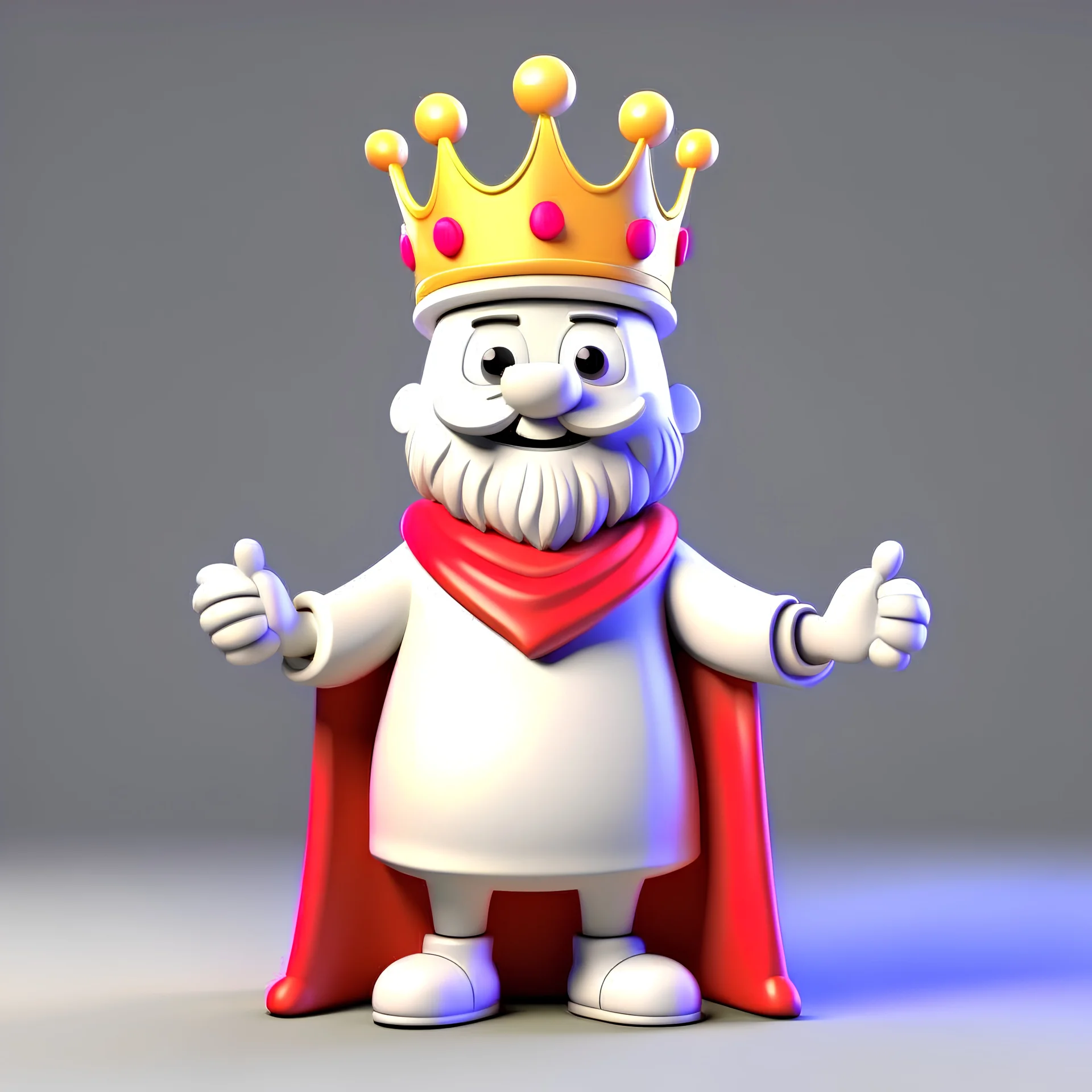 King cheerful 3D