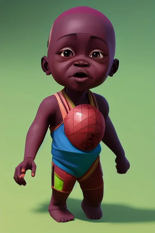 african baby inside egg, 3d, village, robot, 8k quality