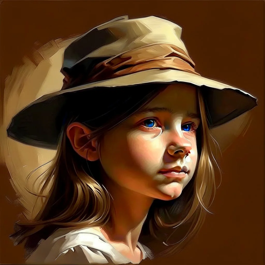 girl with a hat