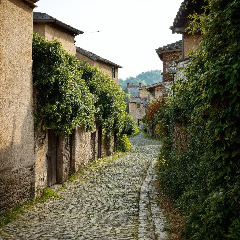 An odd village, hasselblad h6d400c --ar 85:128 --v 6.0