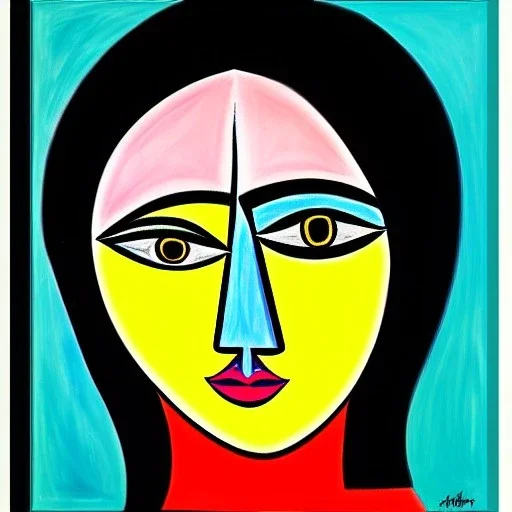 portrait of a girl picasso style