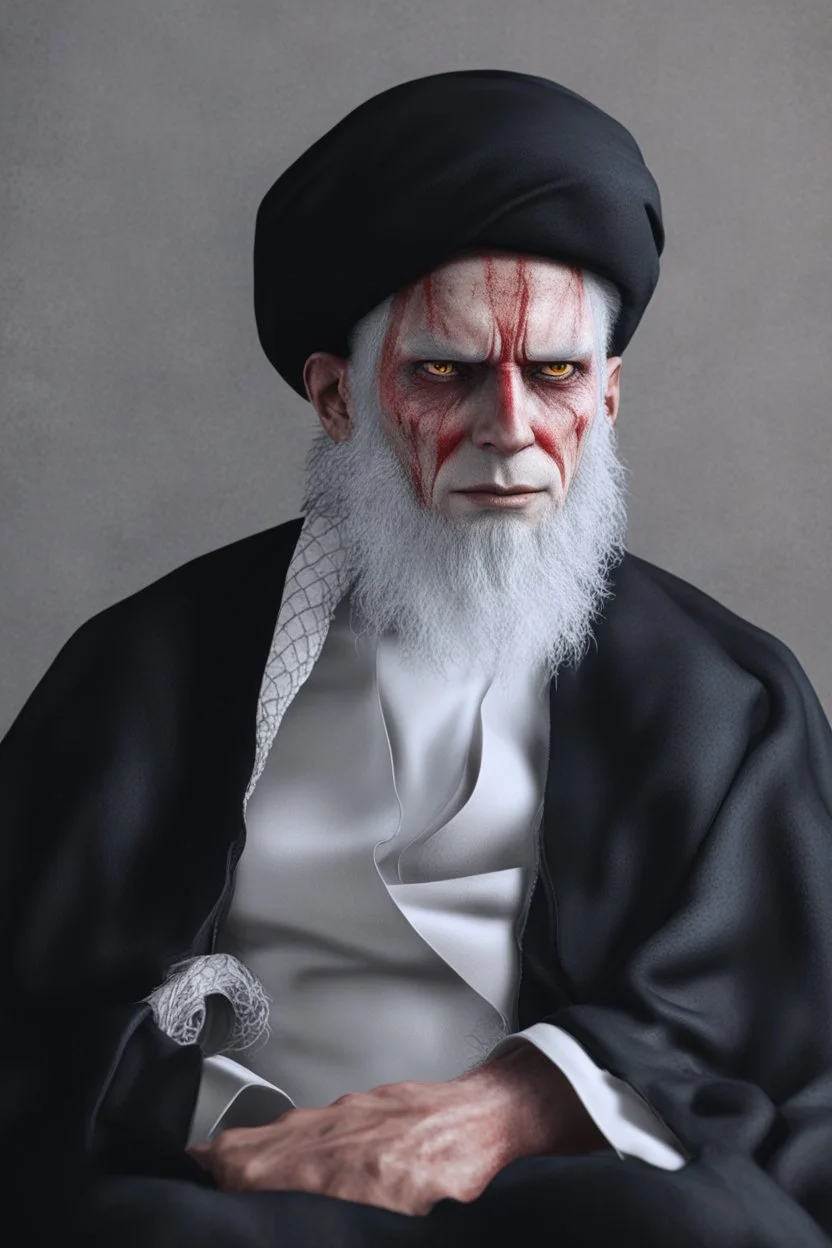 A sad hooded clown , red skin, scales, unreal engine 6, high detail, intricate, cinematic. photoshoot style, intricate, studio lighting, Fire, smoke, masterpiece , highly detailed, 8k, best quality, dramatic,d,<lora:mshn:0.7>,<lyco:Warrior_Couture:0.5>,